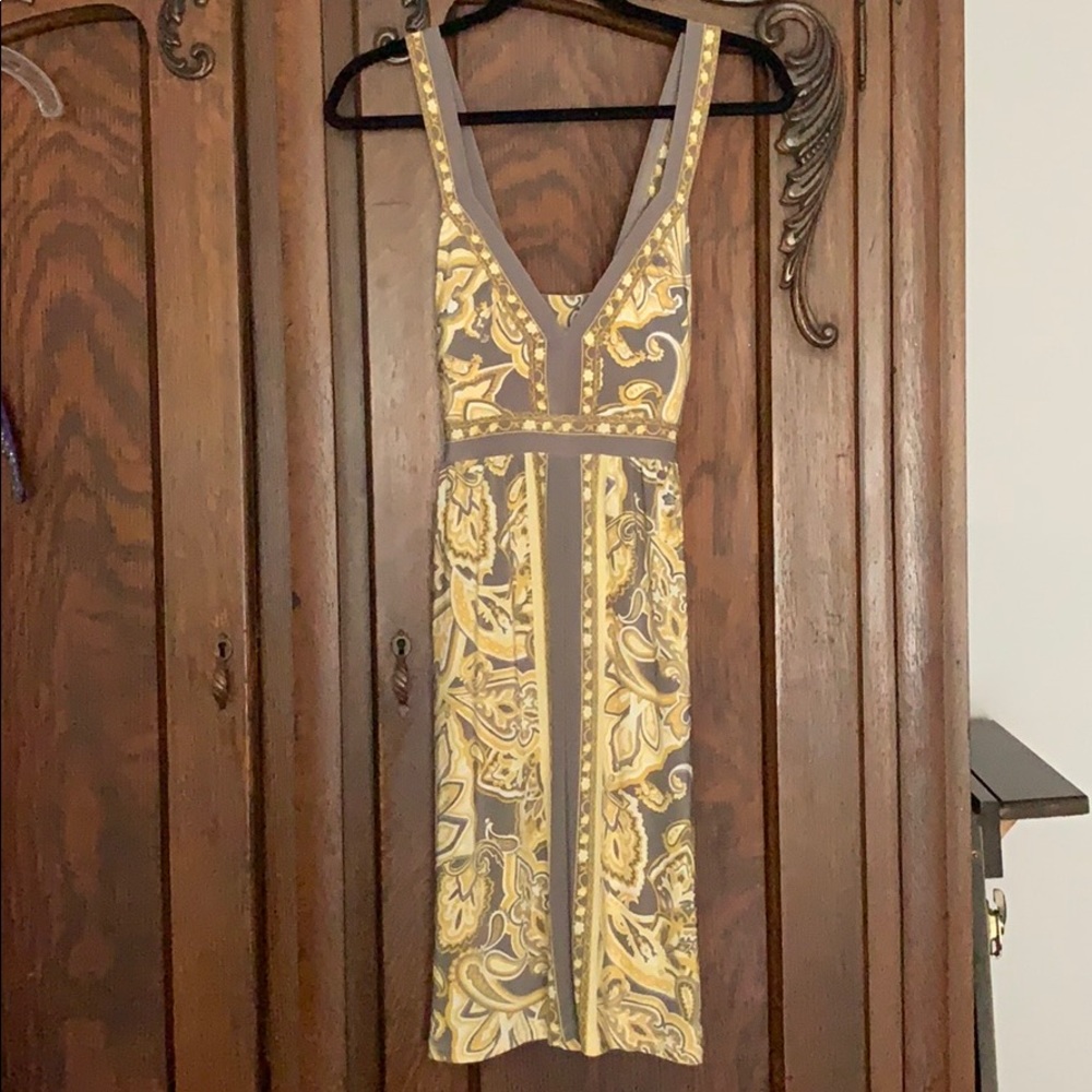 Yellow floral dress